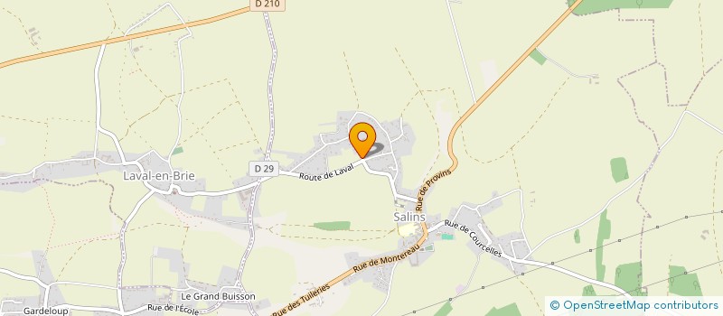 localisation de l'entreprise SCI BELLEVUE à SALINS