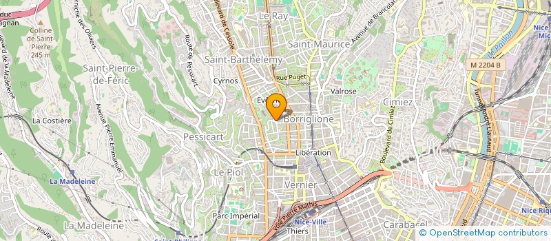 localisation de l'entreprise SCI BELLEVUE à NICE