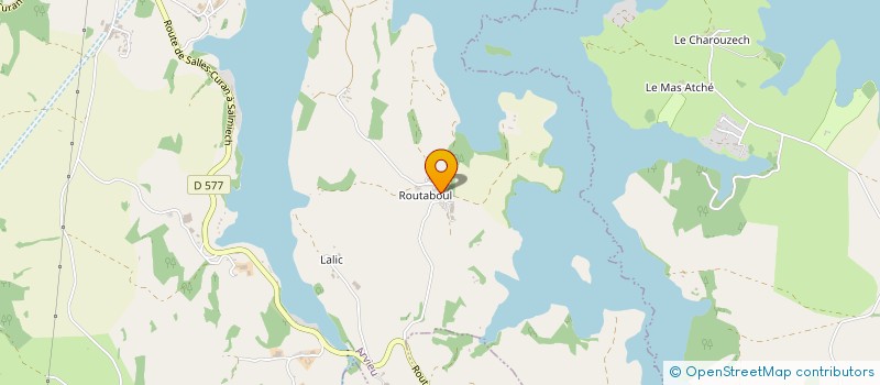 localisation de l'entreprise SCI BELLEVUE  ARVIEU