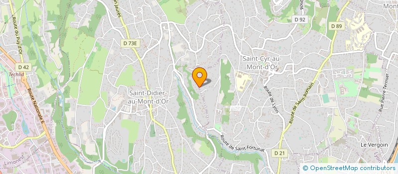 localisation de l'entreprise SCI BELLEVUE  SAINT-CYR-AU-MONT-D'OR