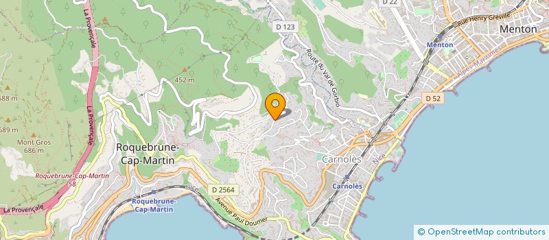 localisation de l'entreprise SCI BELLEVUE à ROQUEBRUNE-CAP-MARTIN