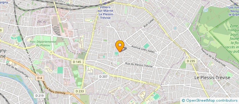 localisation de l'entreprise SCI BELLEVUE  CHAMPIGNY-SUR-MARNE