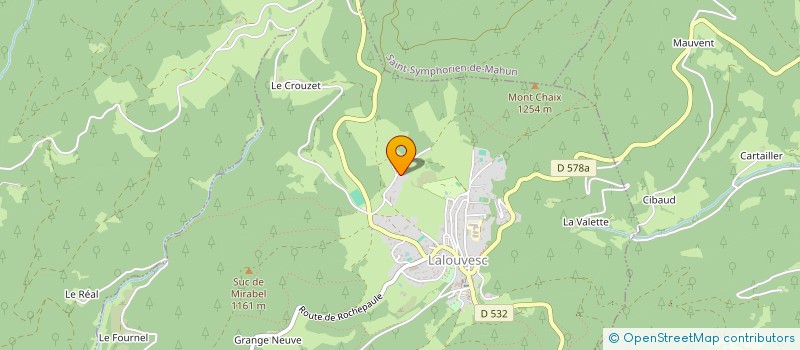 localisation de l'entreprise SCI BELLEVUE  LALOUVESC