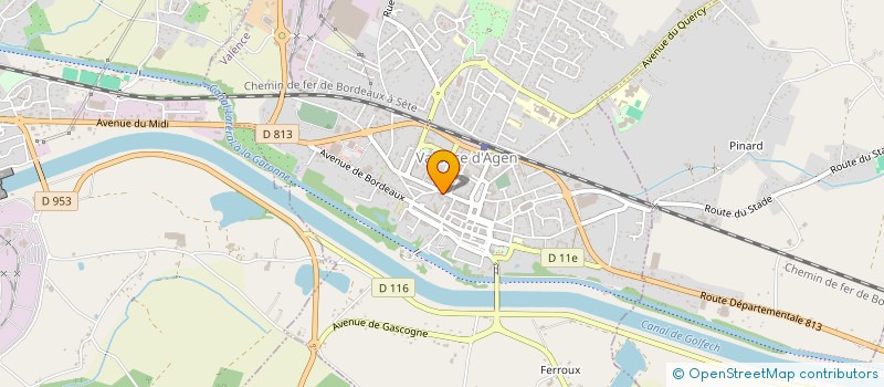 localisation de l'entreprise SCI BELLEVUE à VALENCE