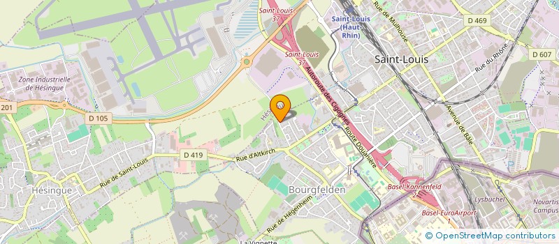 localisation de l'entreprise SCI BELLEVUE  SAINT-LOUIS