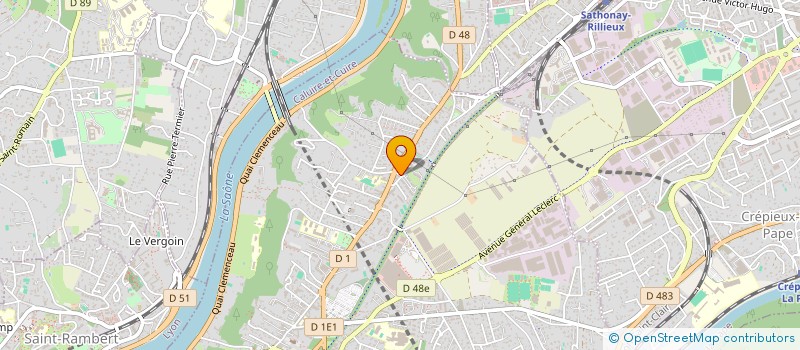 localisation de l'entreprise SCI BELLEVUE  CALUIRE-ET-CUIRE