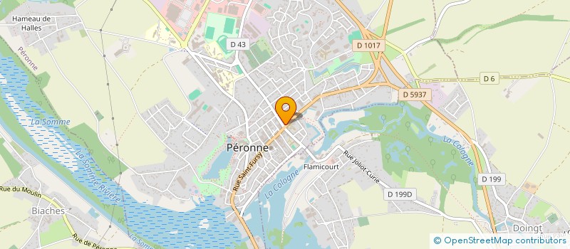 localisation de l'entreprise SCI BELLEVUE à PERONNE