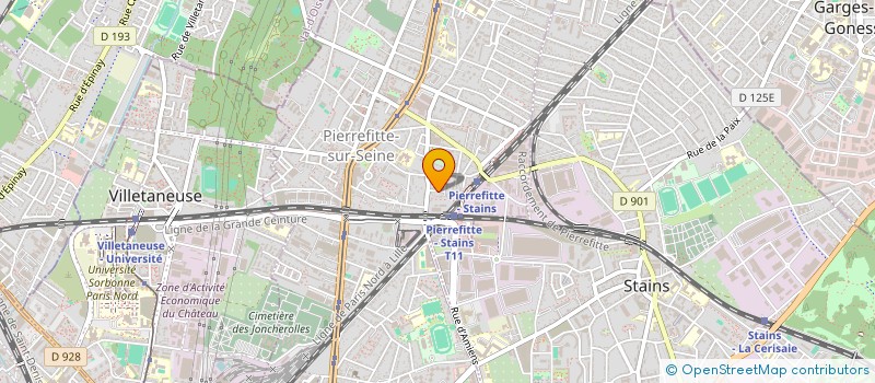 localisation de l'entreprise SCI BELLEVUE à PIERREFITTE-SUR-SEINE