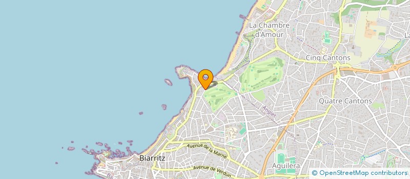 localisation de l'entreprise SCI BELLEVUE à BIARRITZ