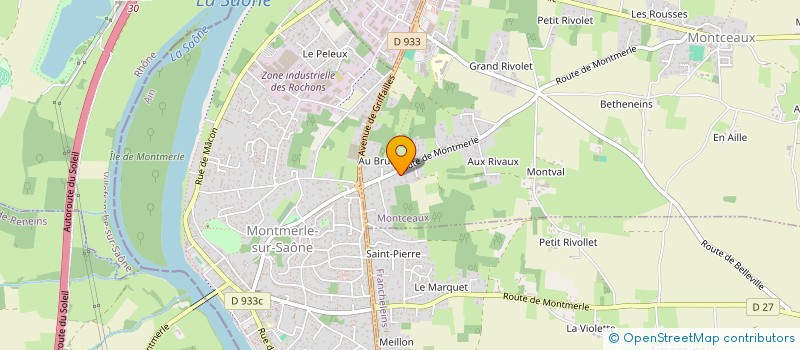 localisation de l'entreprise SCI BELLEVUE  MONTCEAUX