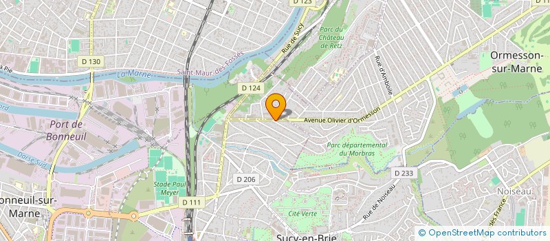 localisation de l'entreprise SCI BELLEVUE  SUCY-EN-BRIE