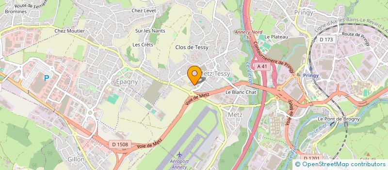 localisation de l'entreprise SCI BELLEVUE  FILLIERE