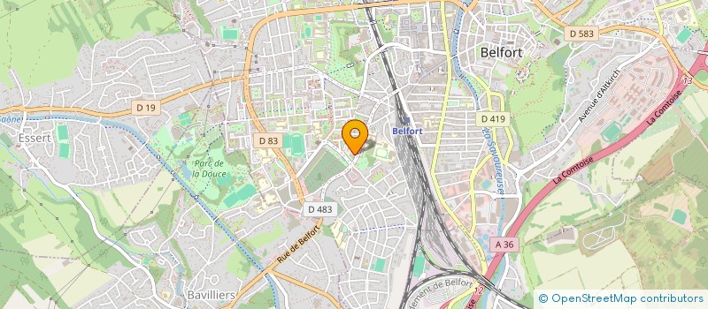 localisation de l'entreprise SCI BELLEVUE à BELFORT