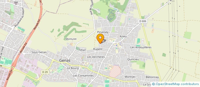 localisation de l'entreprise SCI BELLEVUE  GENAS