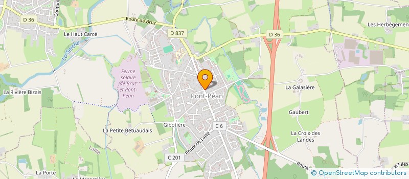 localisation de l'entreprise SCI BELLEVUE  PONT-PEAN