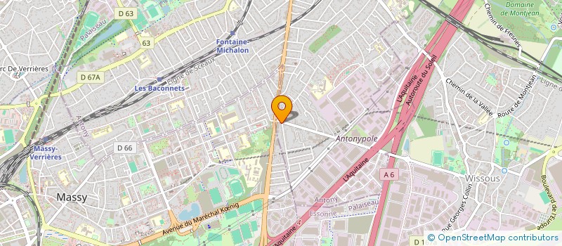 localisation de l'entreprise SCI BELLEVUE à ANTONY