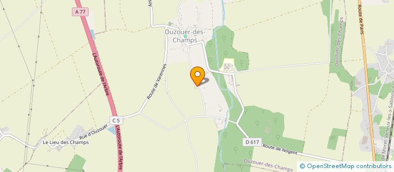 localisation de l'entreprise SCI BELLEVUE  NOGENT-SUR-VERNISSON