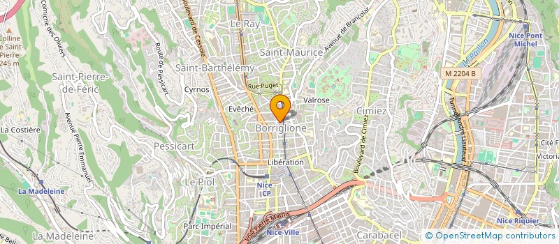 localisation de l'entreprise SCI BELLEVUE à NICE