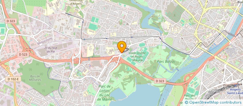 localisation de l'entreprise SCI BELLEVUE à ANGERS