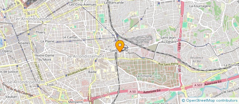 localisation de l'entreprise SCI BELLEVUE  MARSEILLE