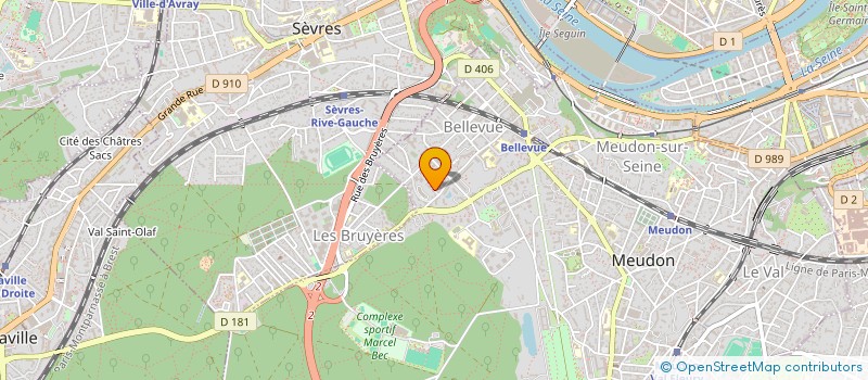 localisation de l'entreprise SCI BELLEVUE à MEUDON