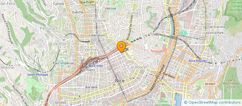 localisation de l'entreprise SCI BELLEVUE à NICE
