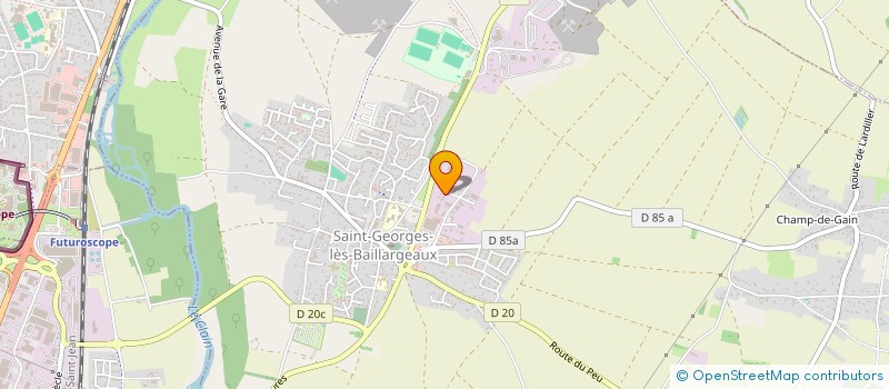 localisation de l'entreprise SCI BELLEVUE  SAINT-GEORGES-LES-BAILLARGEAUX