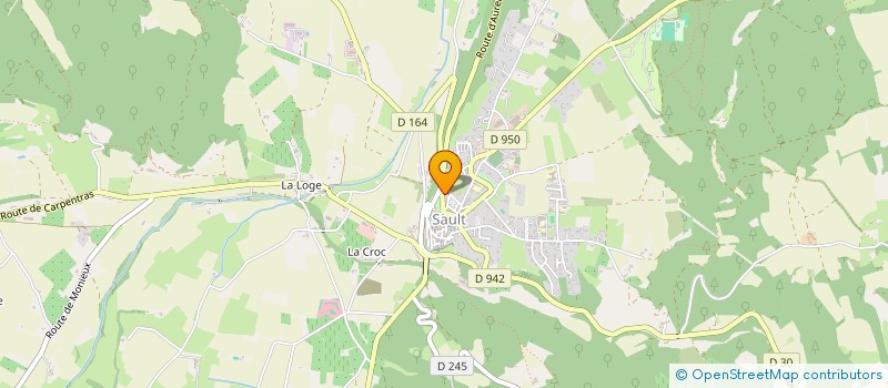 localisation de l'entreprise SCI BELLEVUE  SAULT