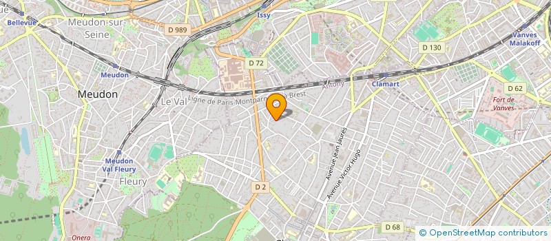 localisation de l'entreprise SCI BELLEVUE à CLAMART