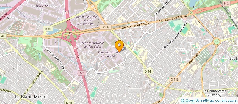 localisation de l'entreprise SCI BELLEVUE à AULNAY-SOUS-BOIS