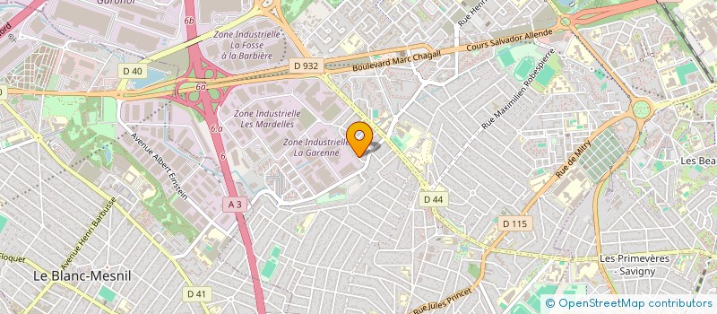 localisation de l'entreprise SCI BELLEVUE à AULNAY-SOUS-BOIS