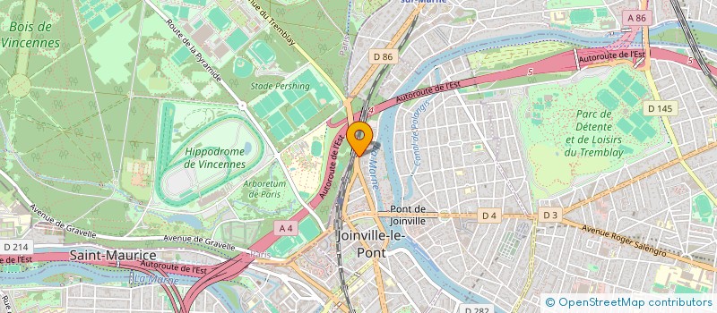 localisation de l'entreprise SCI BELLEVUE à JOINVILLE-LE-PONT