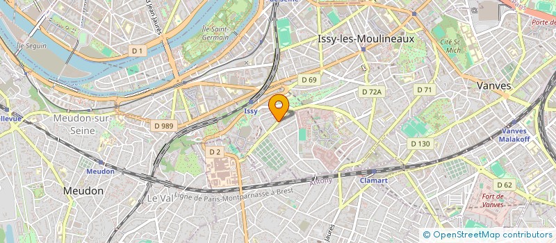 localisation de l'entreprise SCI BELLEVUE 47 à ISSY-LES-MOULINEAUX