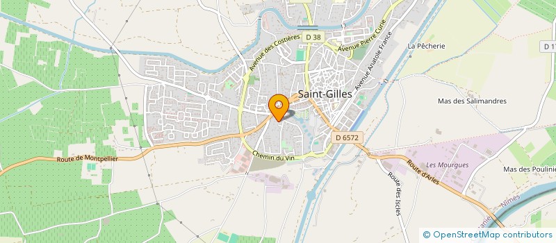 localisation de l'entreprise SCI BELLEVUE à SAINT-GILLES