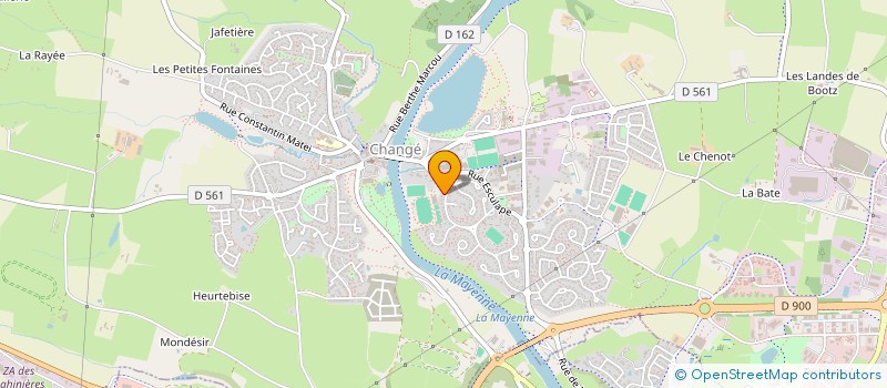 localisation de l'entreprise SCI BELLEVUE  CHANGE