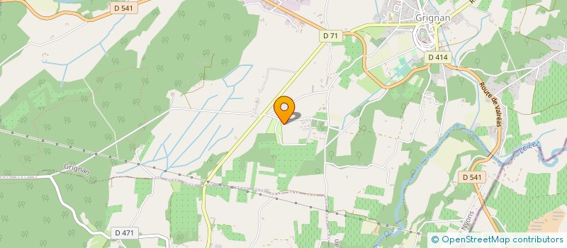 localisation de l'entreprise SCI BELLEVUE  GRIGNAN