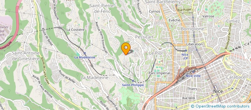 localisation de l'entreprise SCI BELLEVUE à NICE