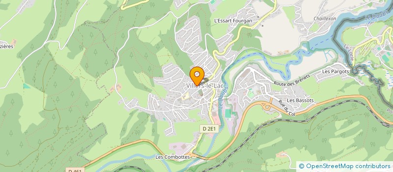 localisation de l'entreprise SCI BELLEVUE  VILLERS-LE-LAC