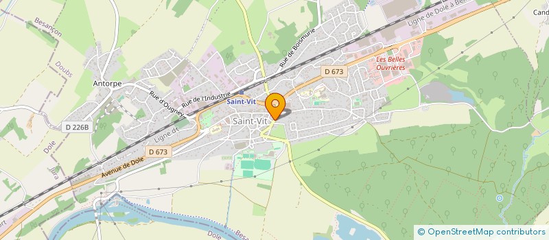 localisation de l'entreprise SCI BELLEVUE  SAINT-VIT