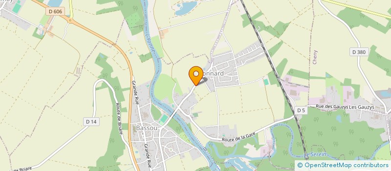 localisation de l'entreprise SCI BELLEVUE  BONNARD