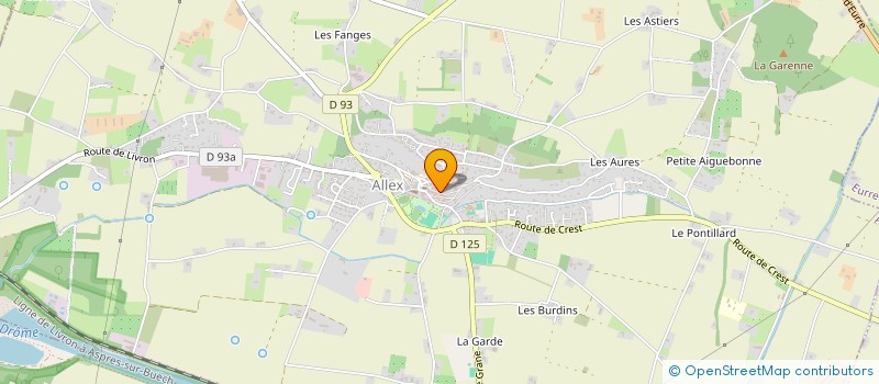 localisation de l'entreprise SCI BELLEVUE  ALLEX