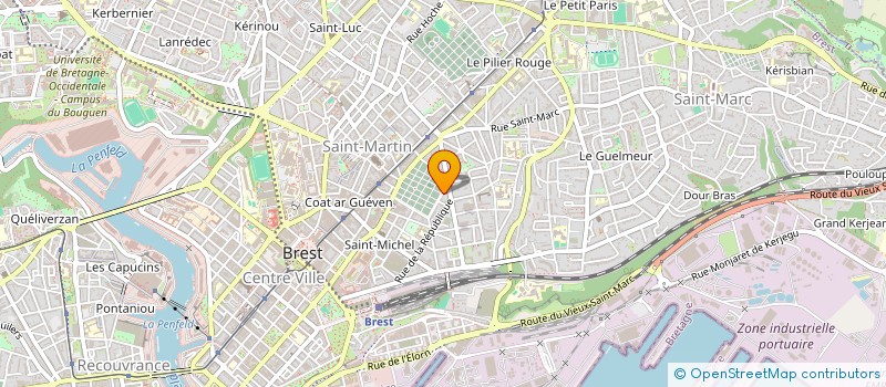 localisation de l'entreprise SCI BELLEVUE  BREST