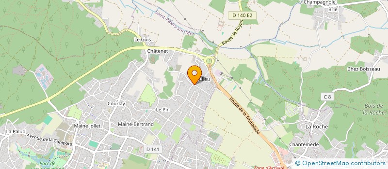 localisation de l'entreprise SCI BELLEVUE  SAINT-PALAIS-SUR-MER