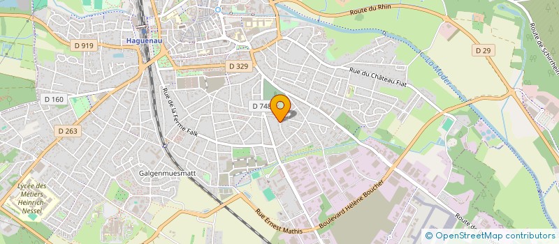 localisation de l'entreprise SCI BELLEVUE-67  HAGUENAU