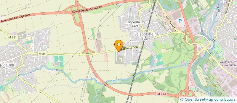 localisation de l'entreprise SCI BELLEVUE  GEISPOLSHEIM