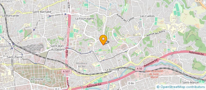 localisation de l'entreprise SCI BELLEVUE à MARSEILLE