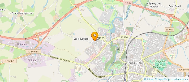 localisation de l'entreprise SCI BELLEVUE  BRESSUIRE