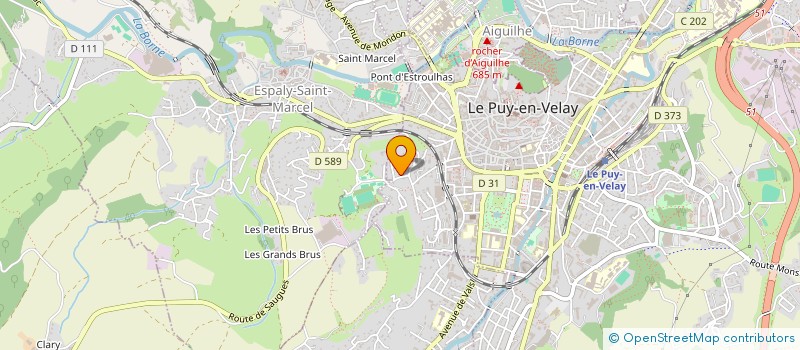 localisation de l'entreprise SCI BELLEVUE  LE PUY-EN-VELAY