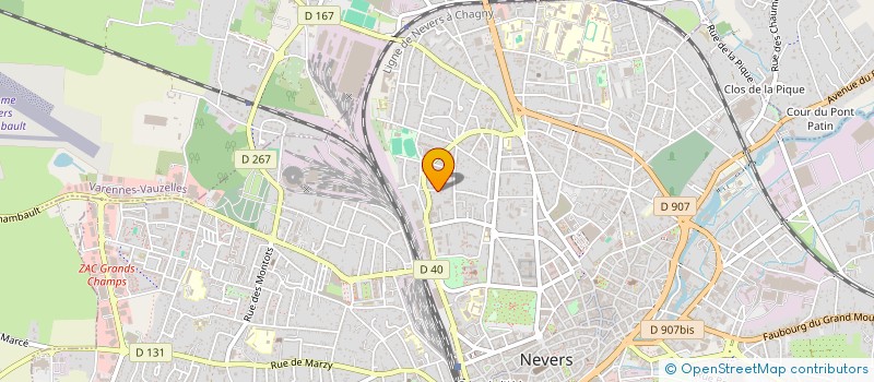 localisation de l'entreprise SCI BELLEVUE  CLERMONT-FERRAND