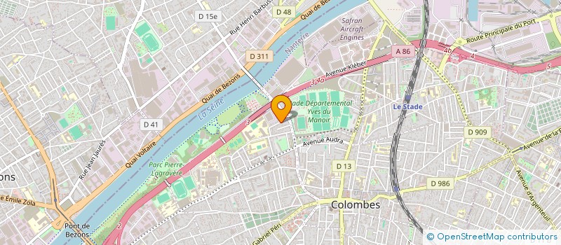 localisation de l'entreprise SCI BELLEVUE à COLOMBES